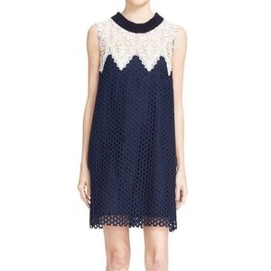 SEA New York Lace Mesh Mini Dress